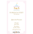 Estampita Carousel rosa 12u